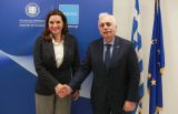 Ο Πρόεδρος του Ελληνικού Ερυθρού Σταυρού συναντήθηκε με την Υπουργό Τουρισμού