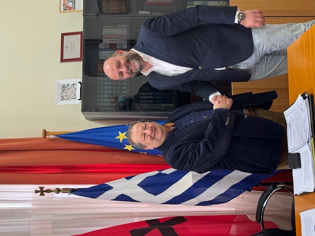 Συνάντηση Βαγγέλη Καραχάλιου με τον Δημήτρη Καλογερόπουλο για το «Δυτική Ελλάδα 2040»