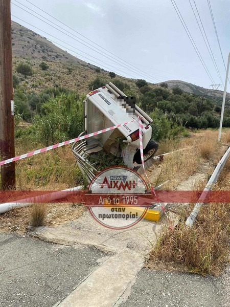 Εκτροπή οχήματος στο Αιτωλικό – «Άγιο» είχε ο οδηγός