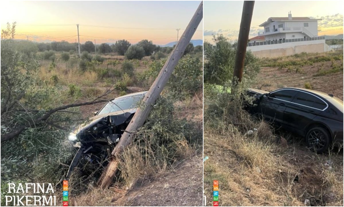 Σοβαρό τροχαίο για τον Ηλία Ψινάκη – Η BMW του καρφώθηκε σε κολόνα