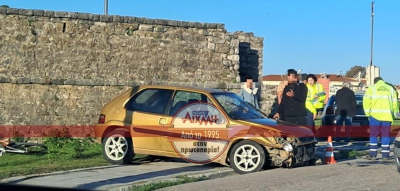 Μεσολόγγι:  Σφοδρή ήταν η σύγκρουση δύο Ι.Χ. αυτοκινήτων