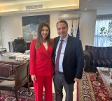 Συνάντηση του Βουλευτή Αιτωλοακαρνανίας Θανάση Παπαθανάση με την Υπουργό Παιδείας Σοφία Ζαχαράκη