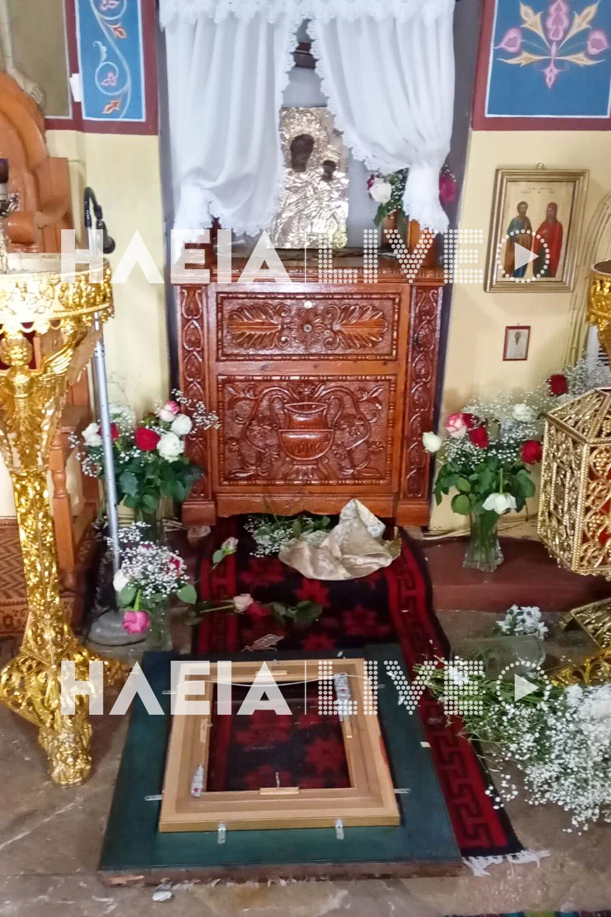 Κοντοβάζαινα: Ιερόσυλοι διέρρηξαν την Ι.Μ. Κλειβωκάς - “Σήκωσαν” τα τάματα από την εικόνα της Παναγίας