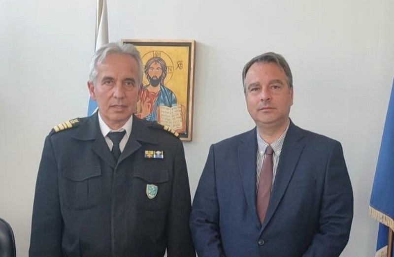 To Λιμεναρχείο Μεσολογγίου επισκέφτηκε ο Θανάσης Παπαθανάσης