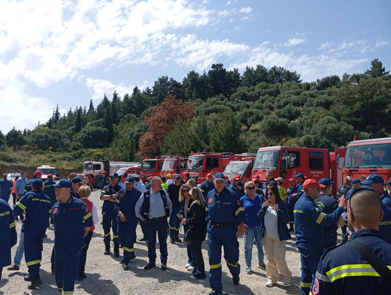 Ναύπακτος: Άσκηση "ΔΙΑ ΠΥΡΟΣ" στο λόφο του κάστρου