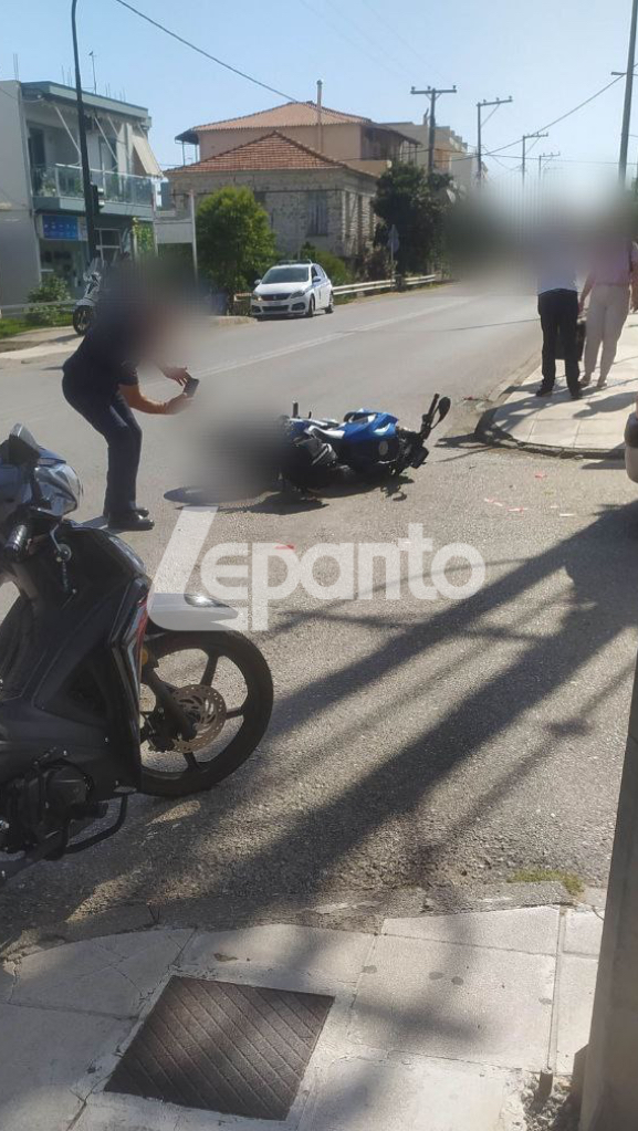 Ναύπακτος: Σύγκρουση Ι.Χ. με δίκυκλο στην Λαγκαδούλα