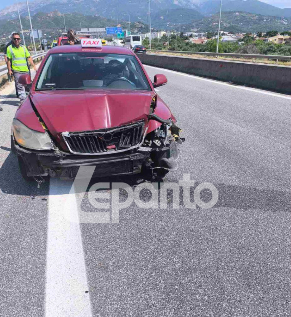Σύγκρουση ταξί με βυτιοφόρο στη γέφυρα Ρίου Αντιρρίου