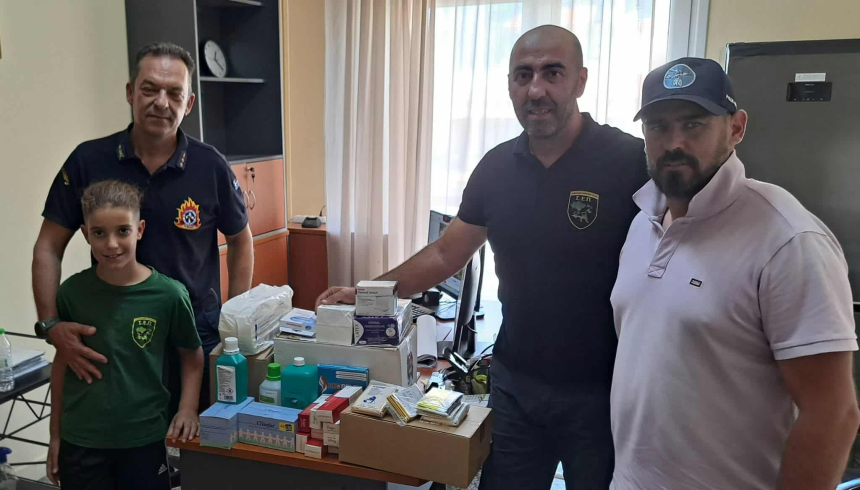 Δωρεά Φαρμακευτικού Υλικού από τον Σύλλογο Εφέδρων Πελοποννήσου στην Πυροσβεστική Υπηρεσία Κορίνθου και στο Πυροσβεστικό Κλιμάκιο Νεμέας