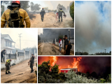 Δεκάδες εικόνες από την πύρινη κόλαση στην Αχαΐα - Εκκενώσεις, τραυματισμοί και φλόγες παντού