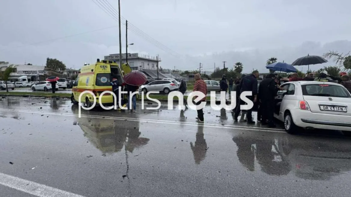 Σοβαρό τροχαίο με καραμπόλα τριών οχημάτων και επτά τραυματίες στην Εθνική Οδό Πατρών – Πύργου Σοβαρό τροχαίο με καραμπόλα τριών οχημάτων και επτά τραυματίες στην Εθνική Οδό Πατρών – Πύργου