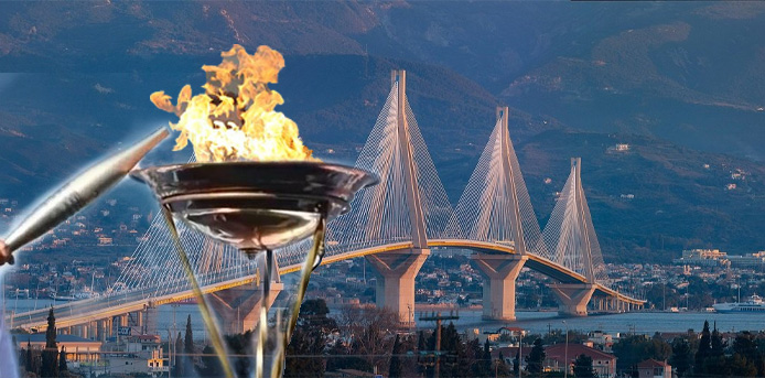 Η Ολυμπιακή Φλόγα στη Γέφυρα Ρίου – Αντιρρίου για τους Χειμερινούς Ολυμπιακούς Αγώνες Μιλάνο – Cortina 2026