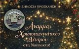 Ναύπακτος: Άναμμα του Χριστουγεννιάτικου Δέντρου στην Πλατεία Αγίου Δημητρίου