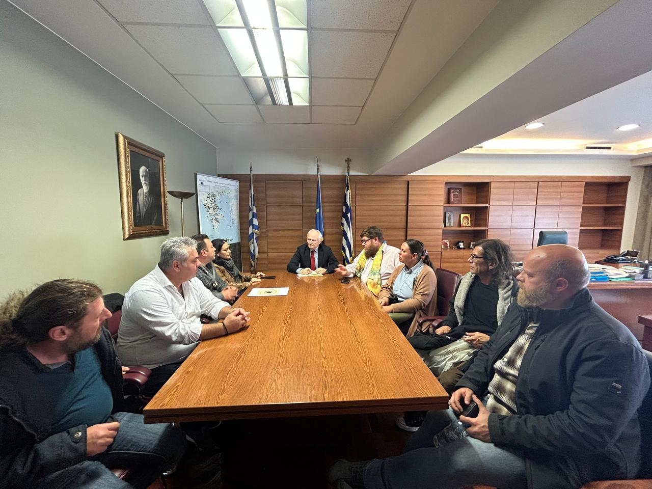 Συνάντηση του Γιάννη Ανδριανού με εκπροσώπους φορέων βιοκαλλιεργητών Συνάντηση του Γιάννη Ανδριανού με εκπροσώπους φορέων βιοκαλλιεργητών