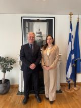 Συνάντηση του Περιφερειάρχη Δημήτρη Πτωχού με την Υπουργό Τουρισμού Όλγα Κεφαλογιάννη- Στο επίκεντρο η πορεία του DMMO και οι νέες πρωτοβουλίες διεθνούς προβολής της Πελοποννήσου
