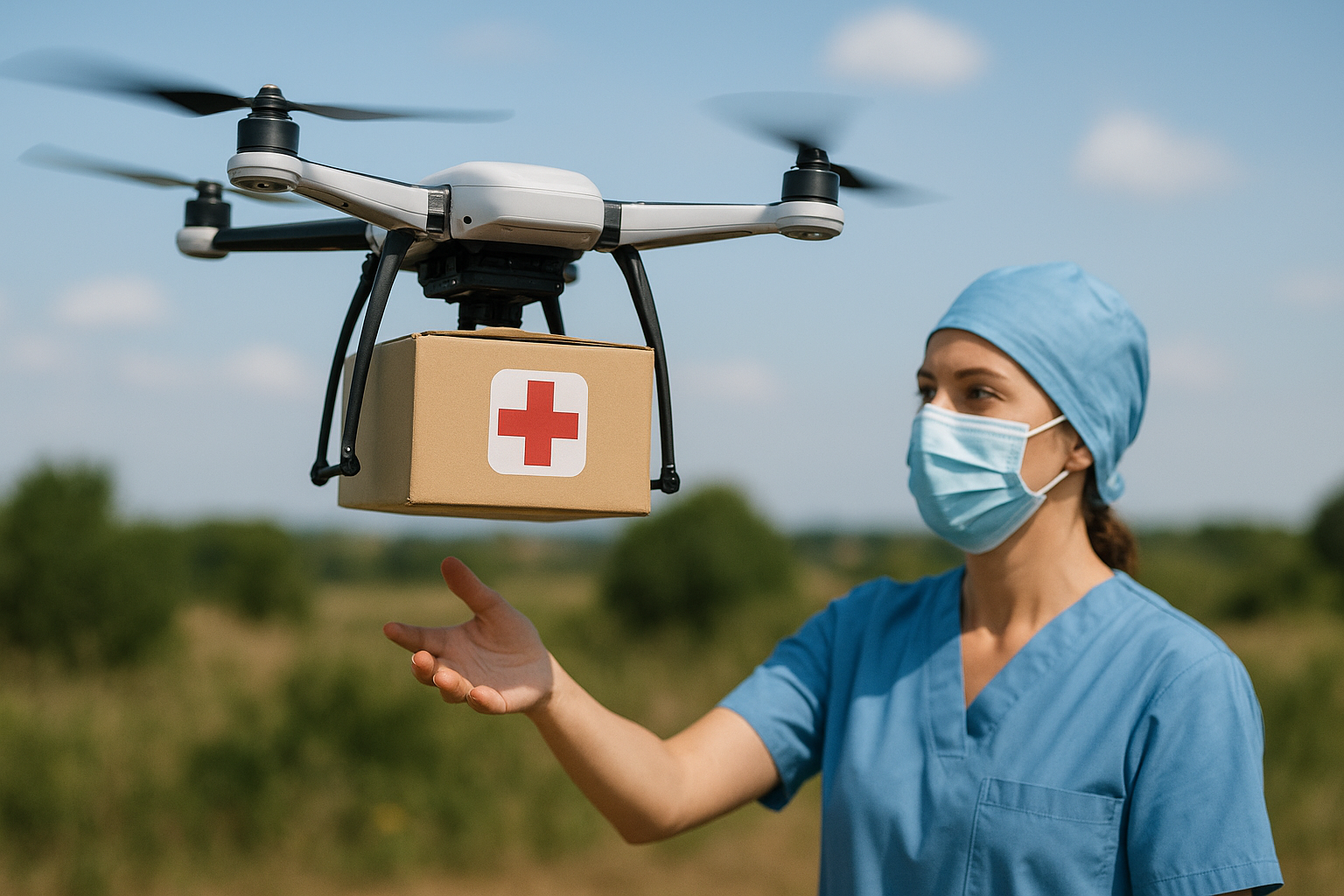 Παράδοση ιατροφαρμακευτικού υλικού μέσω drone (ΣμηΕΑ/UAV) μέσω του  ευρωπαϊκού Έργου - «Air4HEALTH»