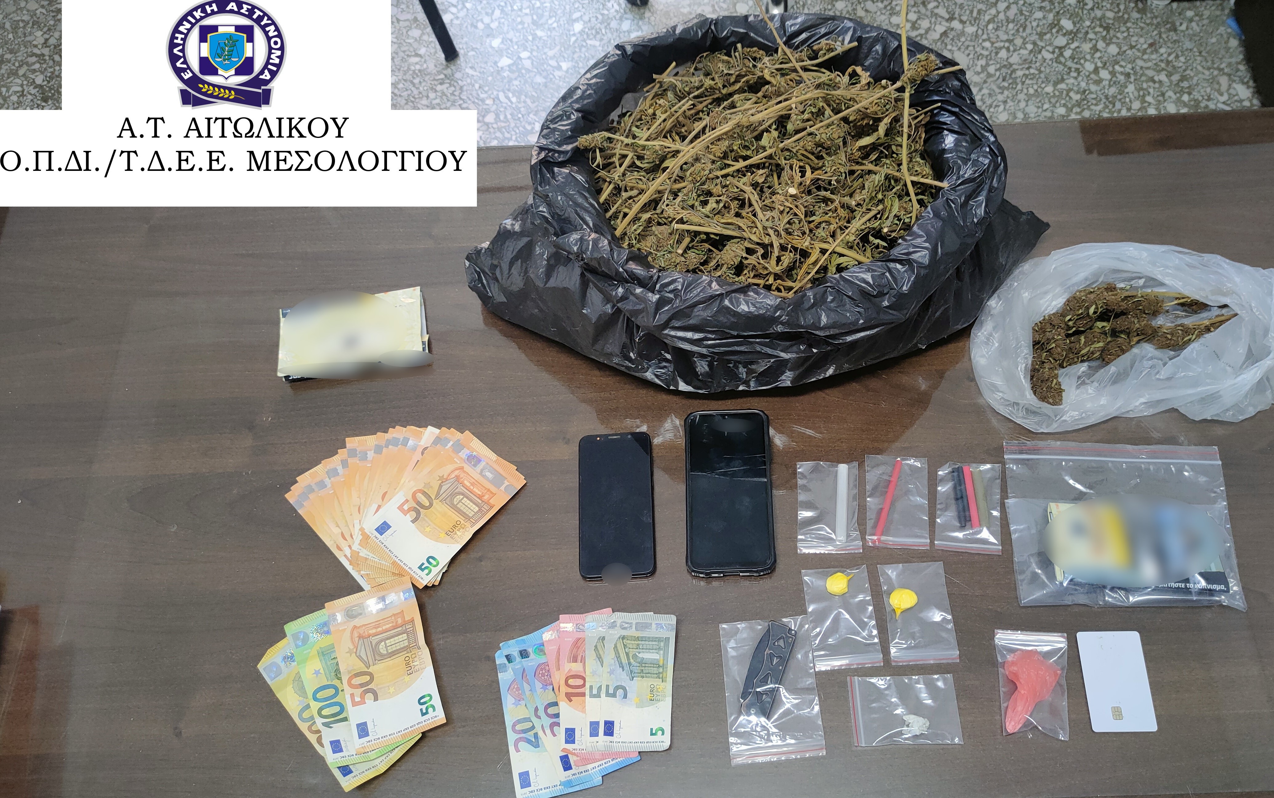 Συνελήφθη άνδρας για κατοχή ναρκωτικών στην Επαρχιακή Οδό Αιτωλικού Νεοχωρίου