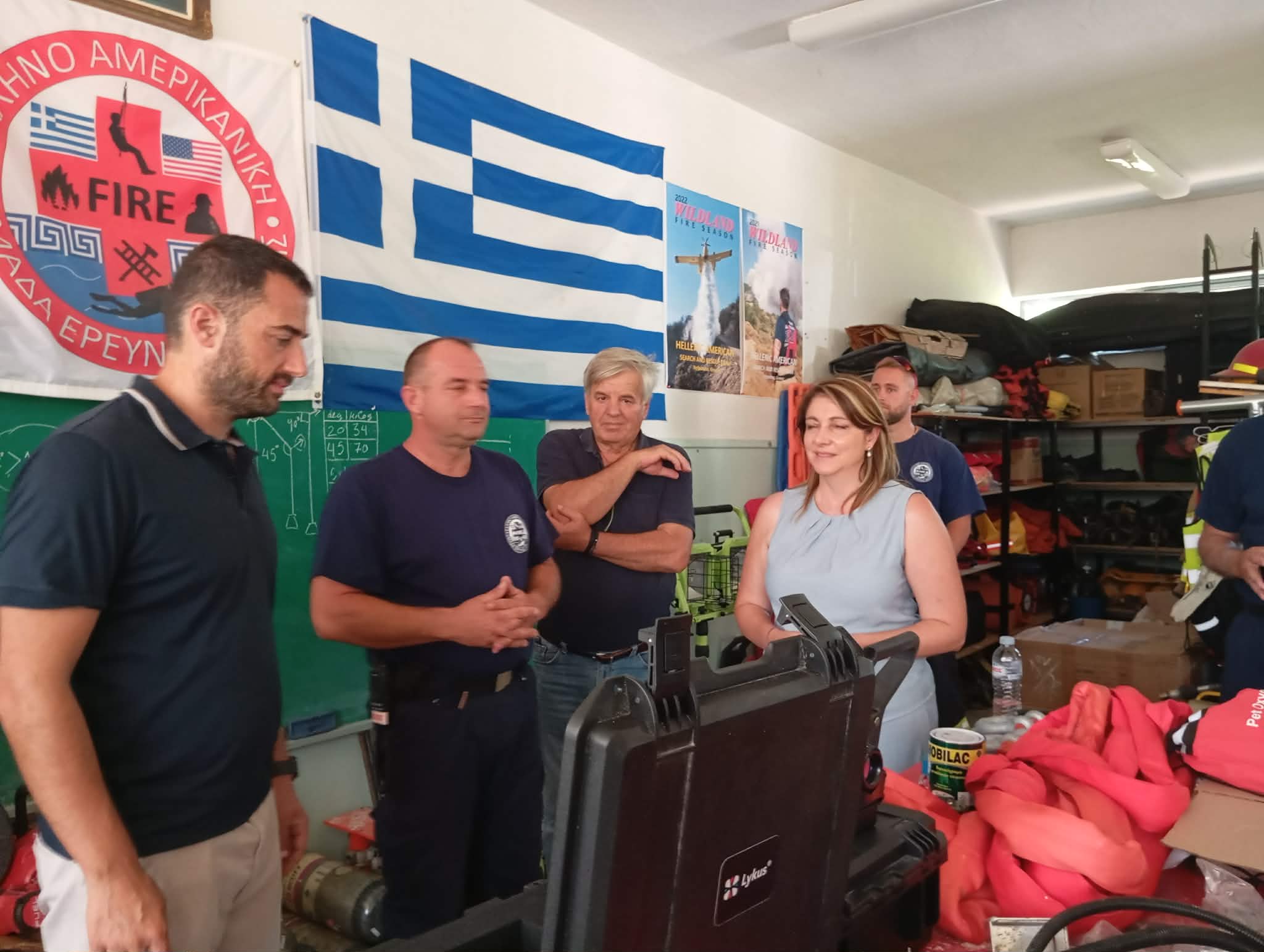 Στο πλευρό των εθελοντών η Περιφέρεια Στερεάς Ελλάδας – Συνάντηση Σπανού με την Ελληνοαμερικανική Ομάδα Έρευνας και Διάσωσης